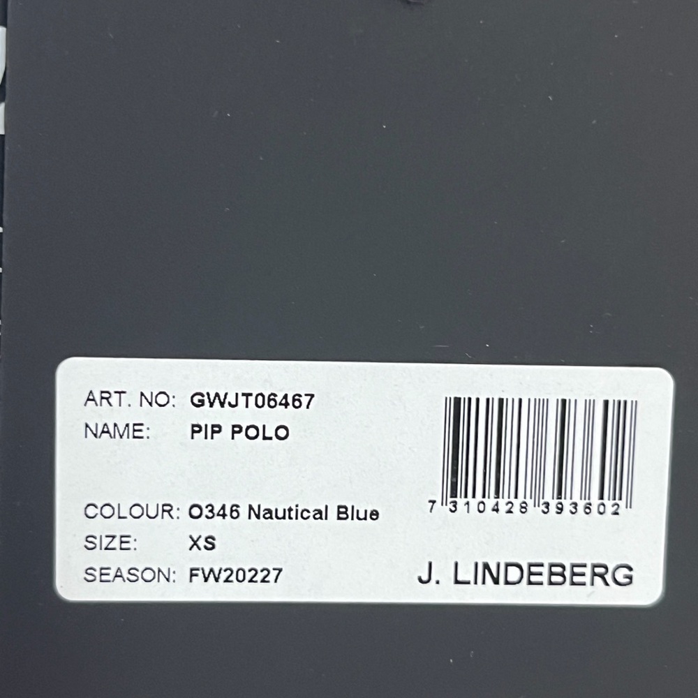 J.Lindeberg Royal Blue Pip Button Golf Shirt - Picture 6 of 6